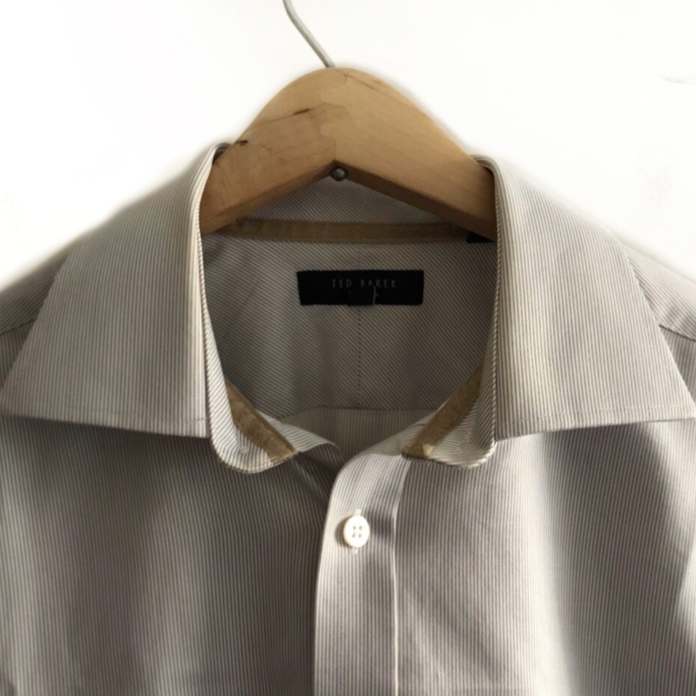 Ted Baker London striped button shirt - Picture 2 of 8